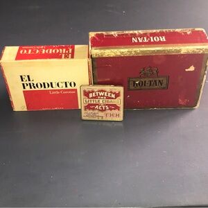 VINTAGE CIGAR CONTAINERS